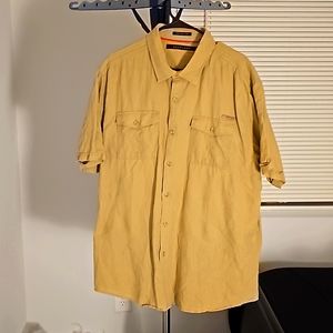 Sean John - 3X Linen Button Down Short-sleeved shirt - Linen/Cotton